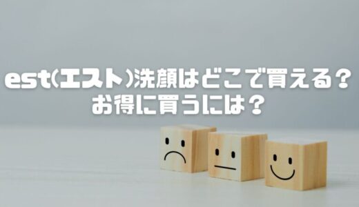 est(エスト)洗顔はドラッグストアにない？どこで買える？店舗や通販ならどこがいい？